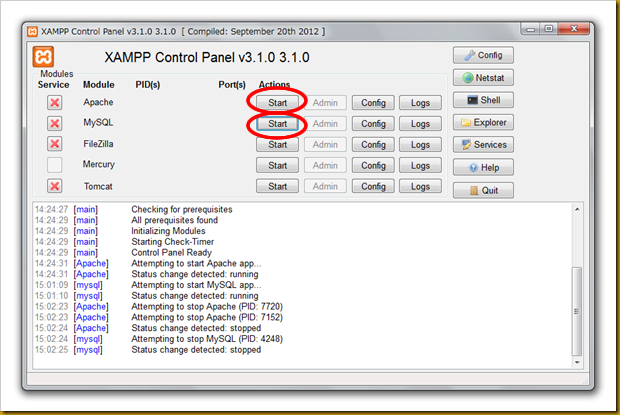SnapCrab_XAMPP Control Panel v310 310  [ Compiled September 20th 2012 ]_2012-12-20_15-2-38_No-00