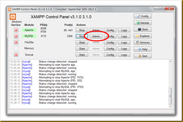 SnapCrab_XAMPP Control Panel v310 310  [ Compiled September 20th 2012 ]_2012-12-20_15-38-36_No-00